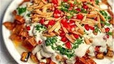 فتة الباذنجان بالزبادي طبق لذيذ وسهل التحضير