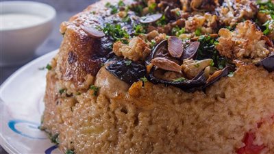 مقلوبة الباذنجان طبق شهي وسهل التحضير