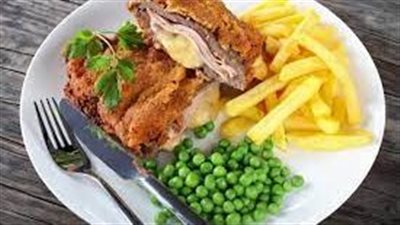 كوردون بلو لحم طبق فرنسي شهي